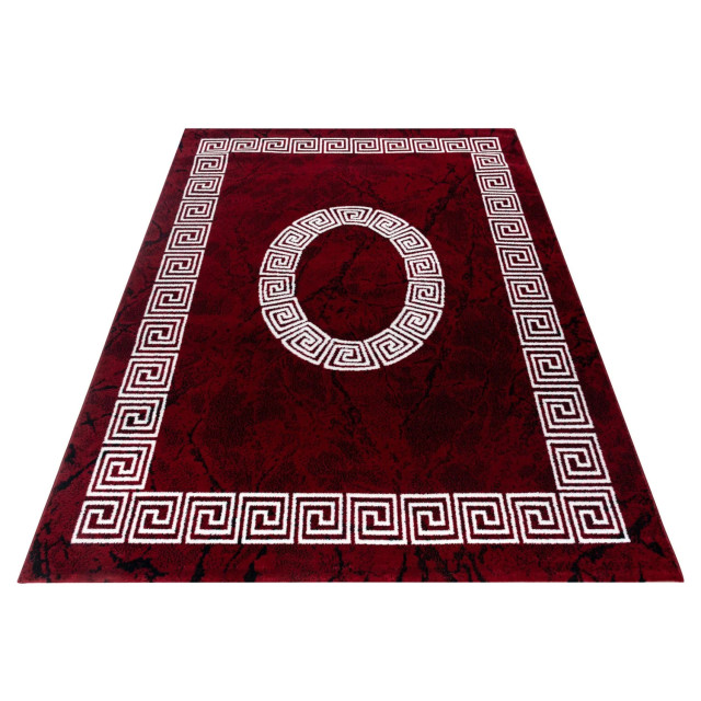 Muratap Plus vloerkleed laagpolig tapijt woonkamer rood / wit- 160x230 cm 1129259 large