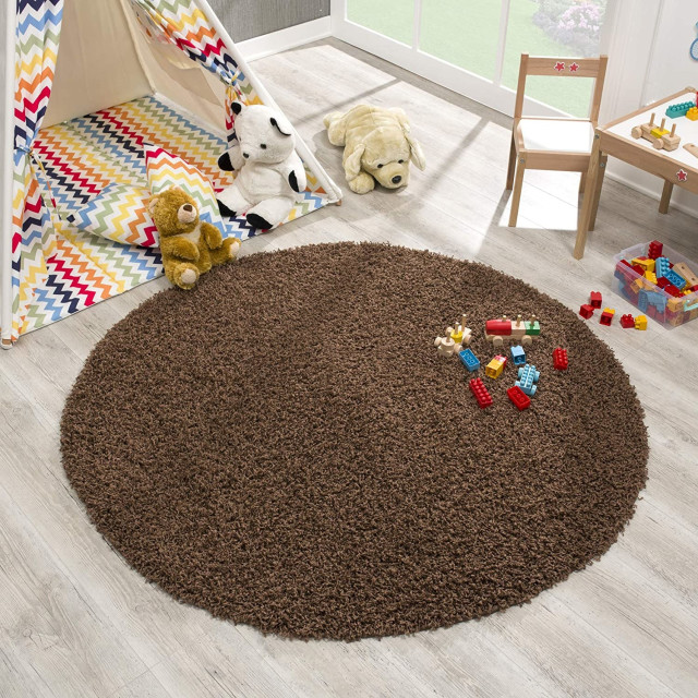 Muratap Loca shaggy rond vloerkleed hoogpolig- 240 cm rond 2062364 large