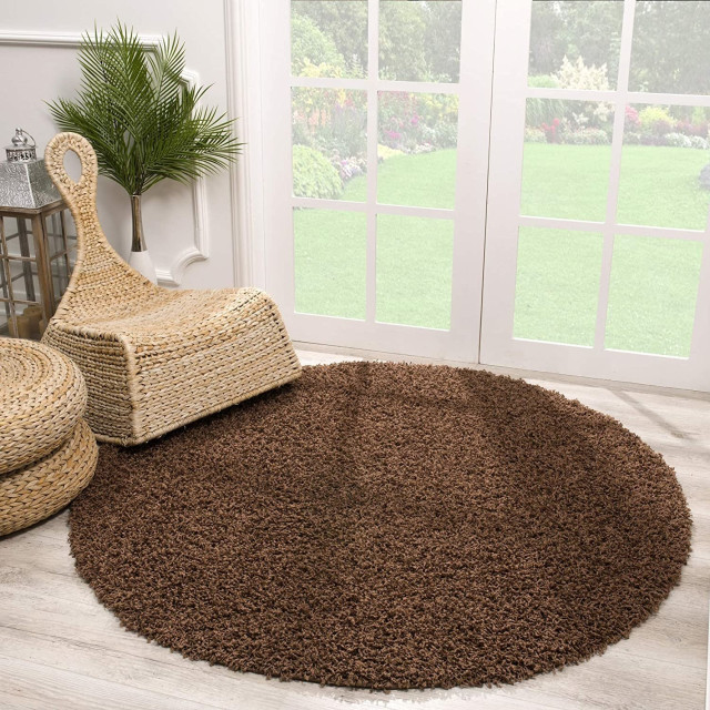 Muratap Loca shaggy rond vloerkleed hoogpolig- 300 cm rond 2062363 large