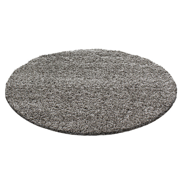 Muratap Basic rond shaggy vloerkleed hoogpolig- 200 cm rond 1128619 large