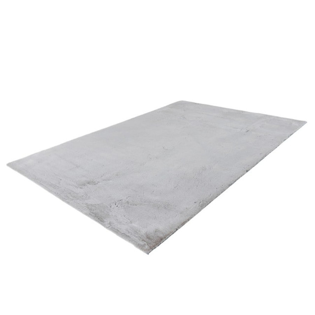 Muratap Emotion fluffy soft vloerkleed hoogpolig effen tapijt grijs- 80x150 cm 2820940 large