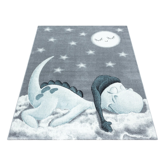 Muratap Bambi dino kinderkamer vloerkleed laagpolig grijs- 120x170 cm 1282794 large