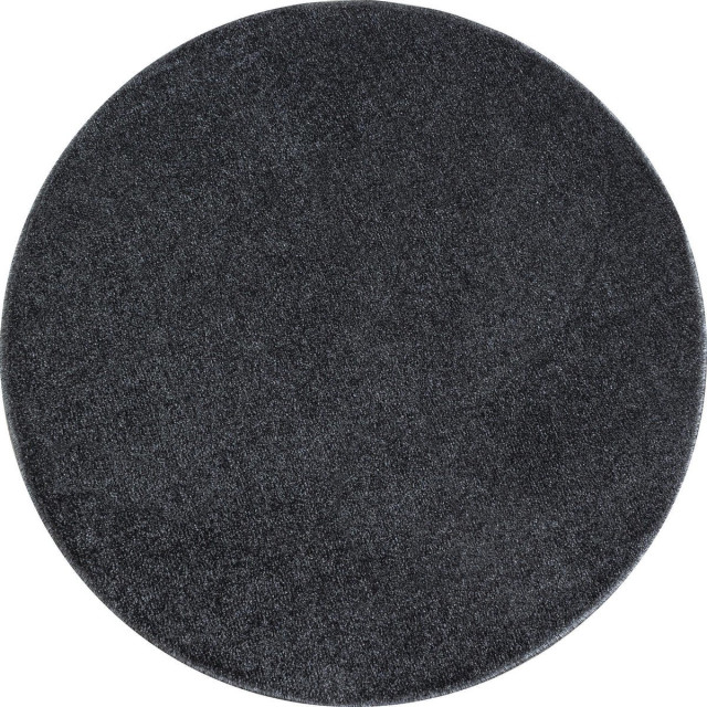 Muratap Basics effen rond vloerkleed laagpolig- 120 cm rond 1129545 large