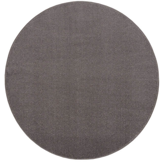 Muratap Uni rond effen laagpolig vloerkleed modern 80 cm rond 2612352 large