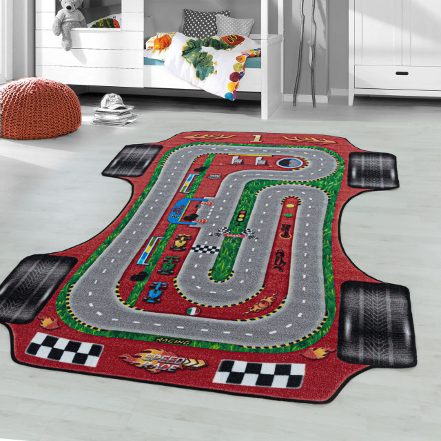 Muratap Play vloerkleed kinderkamer formule 1 laagpolig 120x170 cm 1283507 large