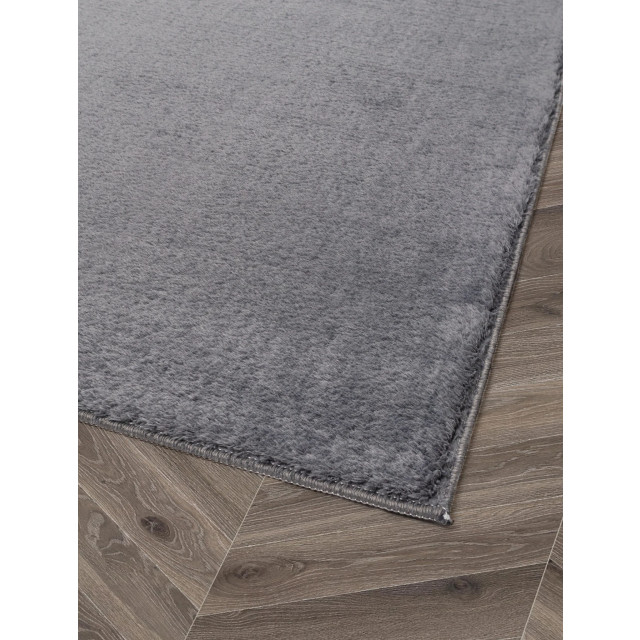 Muratap Samba soft fluffy vloerkleed laagpolig antraciet- 80x200 cm 2490244 large