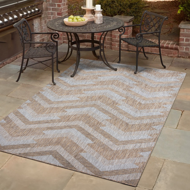 Muratap Uni binnen en buiten vloerkleed solid outdoor laagpolig tapijt beige- 200x290 cm 2873365 large