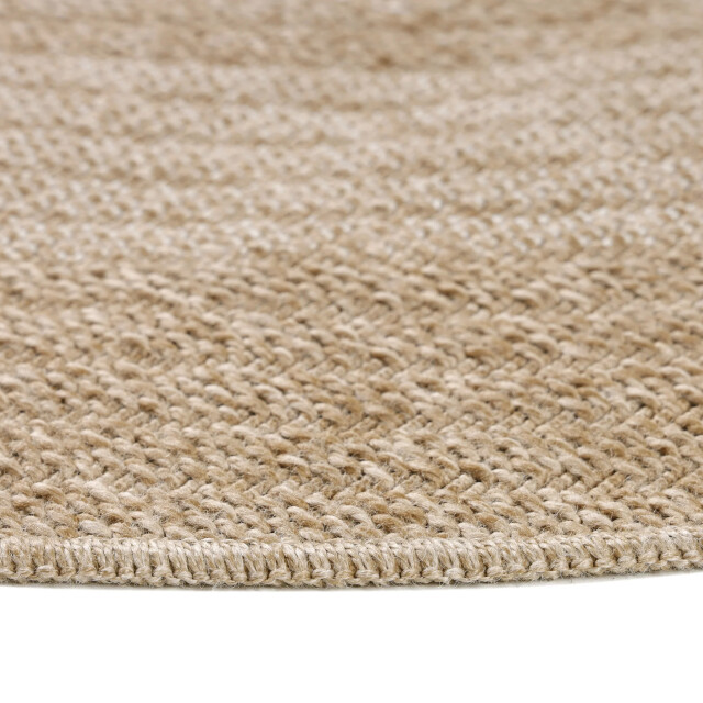 Muratap Natur vloerkleed rond buitenkleed sisal laagpolig indoor en outdoor 160 cm rond 2447467 large