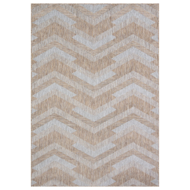 Muratap Uni binnen en buiten vloerkleed solid outdoor laagpolig tapijt beige- 200x290 cm 2873365 large