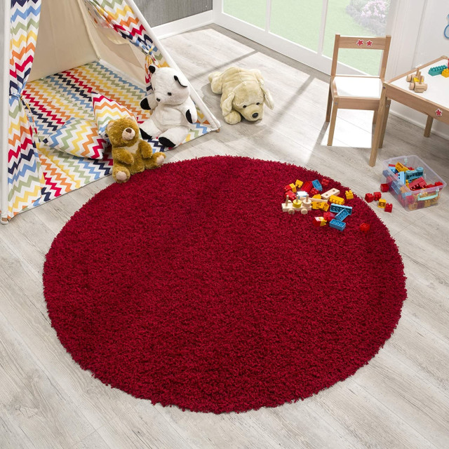 Muratap Loca shaggy rond vloerkleed hoogpolig- 80 cm rond 1130375 large