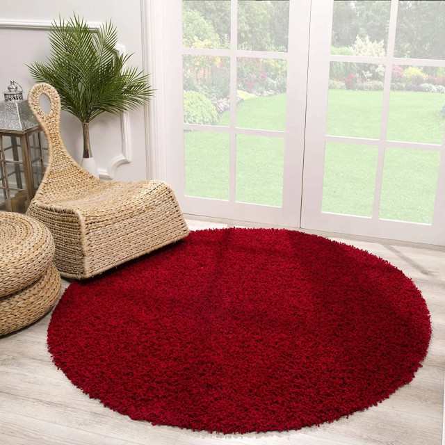 Muratap Loca shaggy rond vloerkleed hoogpolig- 120 cm rond 1130374 large