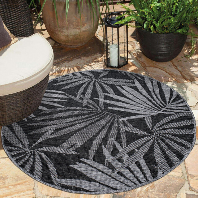 Muratap Outlet rond buitenkleed duo grijs dubbelzijdig- 160 cm rond 3246039 large