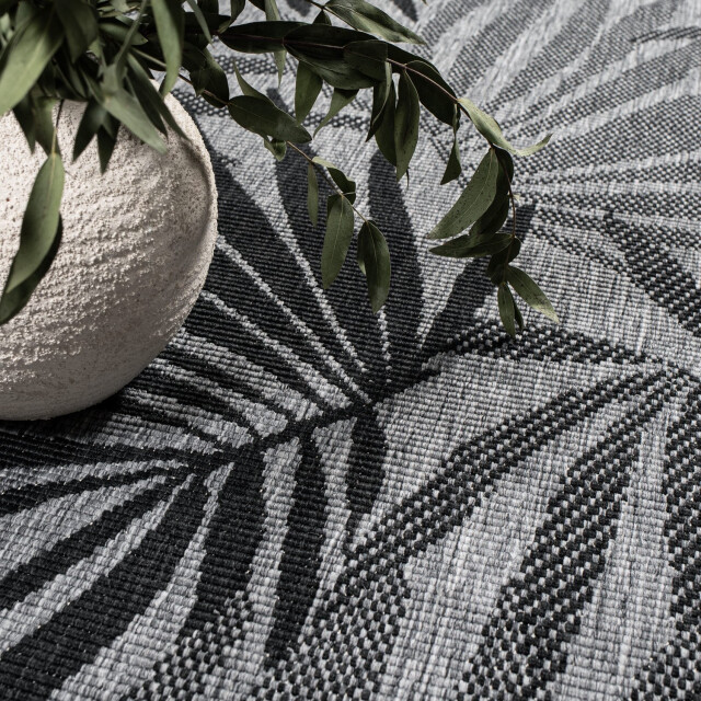 Muratap Outlet rond buitenkleed duo grijs dubbelzijdig- 160 cm rond 3246039 large