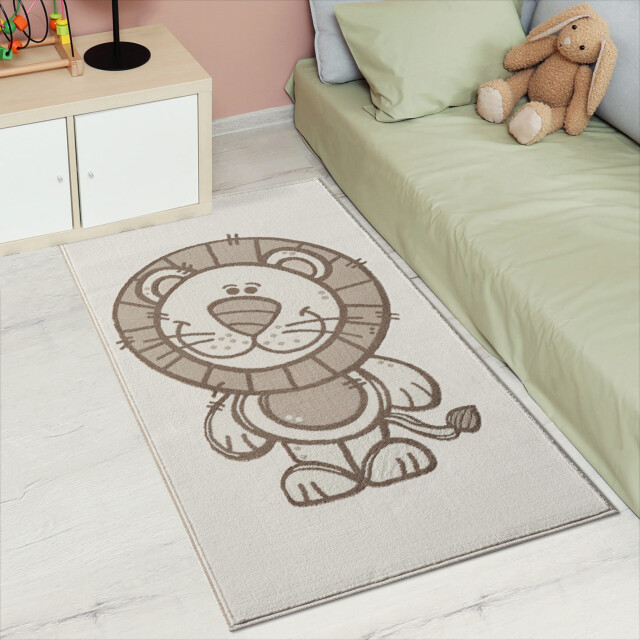 Muratap Mara vloerkleed kinderkamer creme laagpolig- 120x160 cm 2832430 large