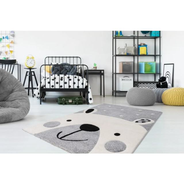 Muratap Amigo kinderkamer vloerkleed laagpolig grijs- 80x150 cm 2820994 large