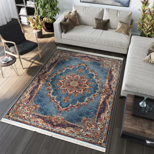 Muratap Isfahan oosters vloerkleed nain laagpolig klassiek vintage tapijt / multi- 160x230 cm 2909070 large