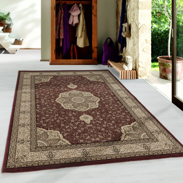 Muratap Isfahan oosters klassiek laagpolig vloerkleed rood- 200x290 cm 1220029 large