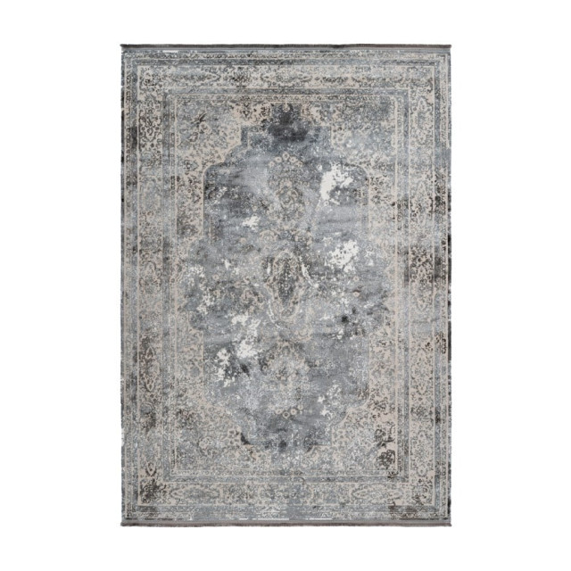 Muratap Luxury picasso elysee vloerkleed laagpolig luxe tapijt soft fluweel zilver- 160x230 cm 2926953 large