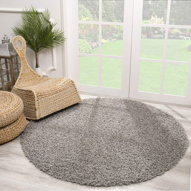 Muratap Loca shaggy rond vloerkleed hoogpolig- 120 cm rond 1130383 large