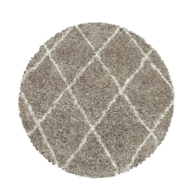 Muratap Harmony soft shaggy rond hoogpolig vloerkleed 80 cm rond 1219760 large