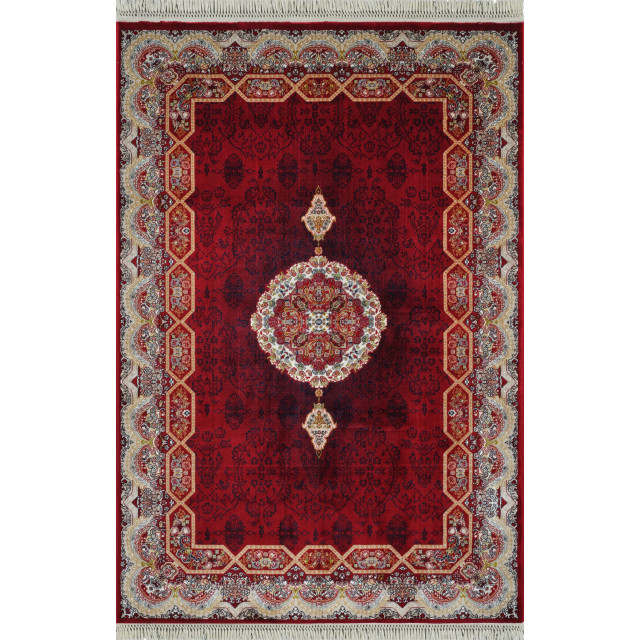 Muratap Isfahan oosters vloerkleed laagpolig klassiek vintage tapijt / multi- 80x150 cm 2912156 large