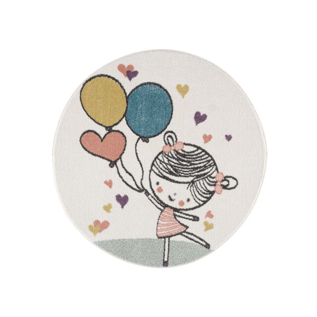 Muratap Vloerkleed laagpolig anime kids creme- 120x120 cm 2055654 large