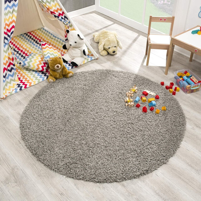 Muratap Loca shaggy rond vloerkleed hoogpolig- 120 cm rond 1130383 large