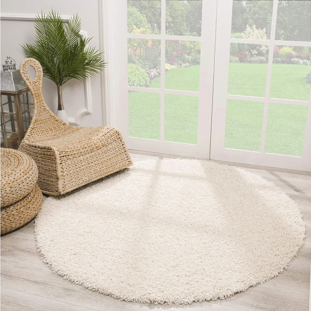 Muratap Loca shaggy rond vloerkleed hoogpolig- 80 cm rond 1130411 large