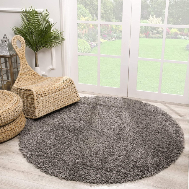 Muratap Loca shaggy rond vloerkleed hoogpolig- 150 cm rond 1130391 large