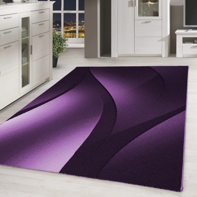 Muratap Plus vloerkleed laagpolig tapijt woonkamer paars- 160x230 cm 1129249 large