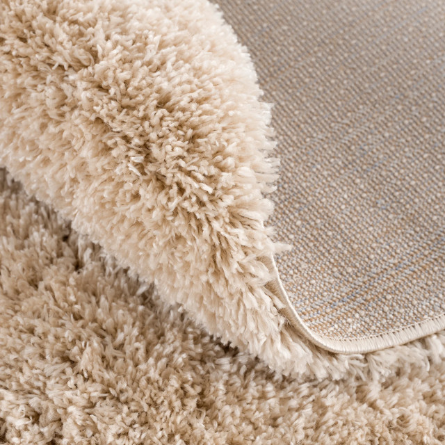 Muratap Porto rond soft fluffy vloerkleed hoogpolig effen 150 cm rond 1601757 large