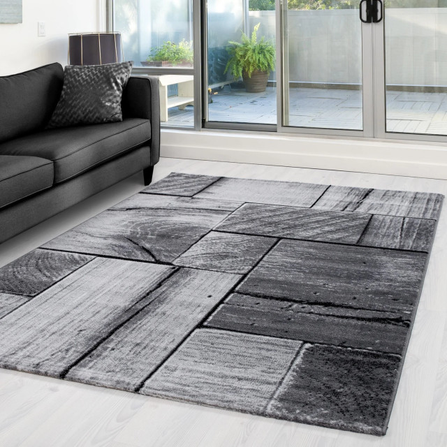 Muratap Parma design vloerkleed / grijs laagpolig- 120x170 cm 1129370 large