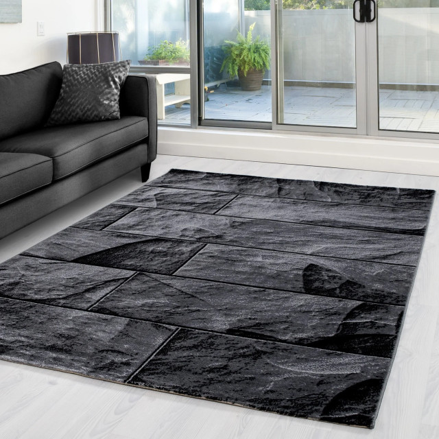 Muratap Parma design vloerkleed / grijs laagpolig- 80x150 cm 1129377 large