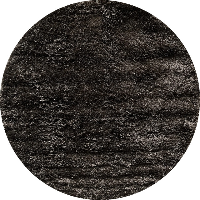 Muratap Pearl soft rond shaggy hoogpolig vloerkleed effen 80 cm rond 2883938 large