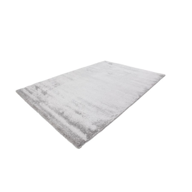 Muratap Velvet soft laagpolig effen vloerkleed fluweel zilver grijs- 120x170 cm 2780337 large