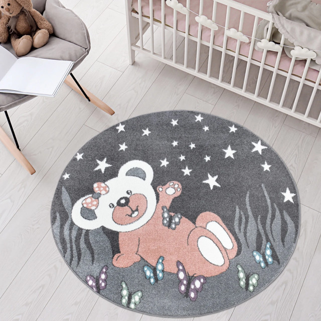 Muratap Vloerkleed teddy rond laagpolig anime kids 160 cm rond 2387902 large