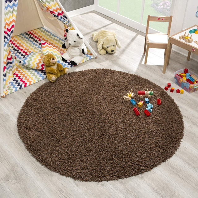 Muratap Loca shaggy rond vloerkleed hoogpolig- 300 cm rond 2062363 large