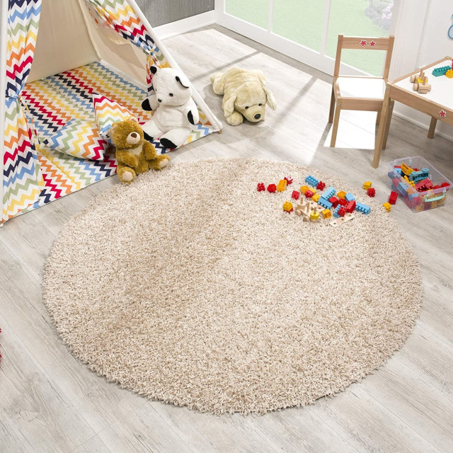 Muratap Loca shaggy rond vloerkleed hoogpolig- 300 cm rond 1805361 large