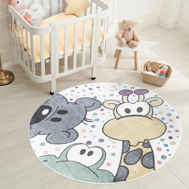 Muratap Vloerkleed looney rond laagpolig anime kids 160 cm rond 2387916 large