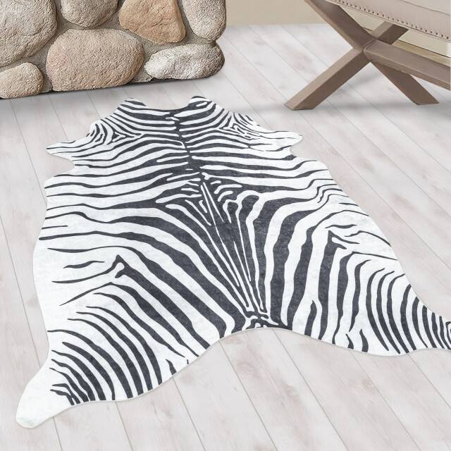 Muratap Vacht van imitatiebont wasbaar dierenhuid laagpolig 150x200 cm 2226024 large