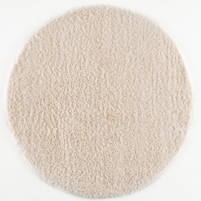 Muratap Porto rond soft fluffy vloerkleed hoogpolig effen 150 cm rond 1601740 large