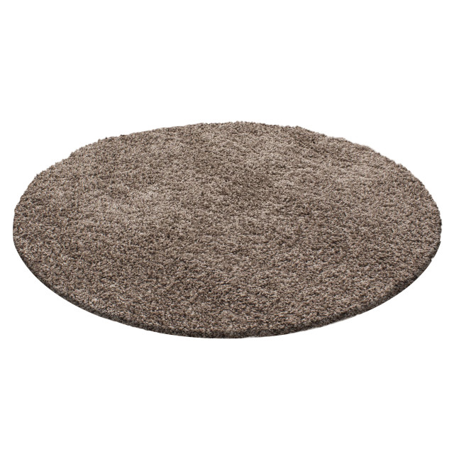 Muratap Basic rond shaggy vloerkleed hoogpolig- 80 cm rond 1128678 large