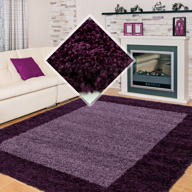 Muratap Basic shaggy kader vloerkleed hoogpolig- 300x400 cm 1128521 large