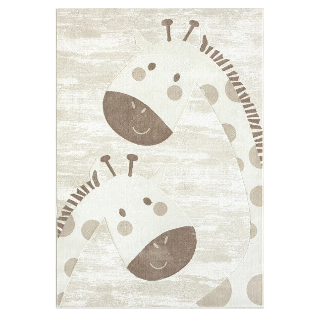 Muratap Mara giraffe vloerkleed kinderkamer creme laagpolig tapijt- 160x230 cm 2832425 large