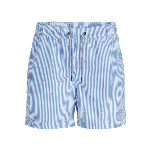 Jack & Jones Heren zwemshort gestreept blauw 12253240-Blauw large