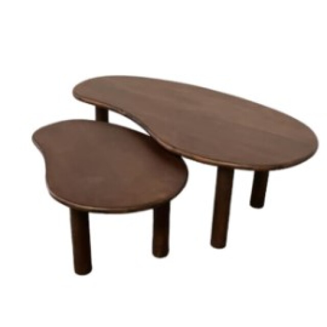 Livingfurn salontafel nubi brown set of 2 mangohout 2834821 large