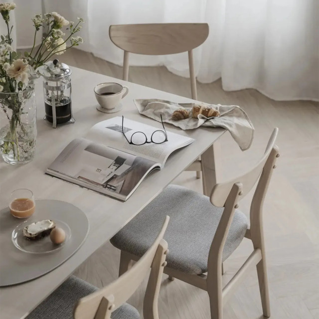 Rowico Home Filippa verlengstuk voor de ronde filippa eettafel whitewash 120 x 45 cm 2438068 large