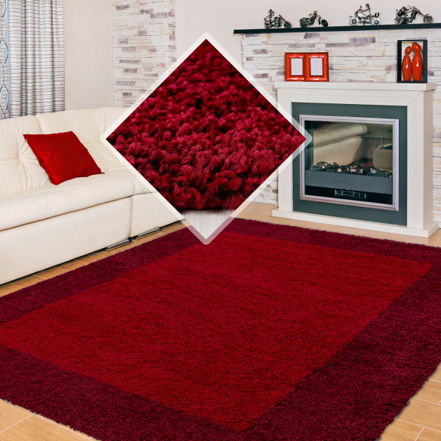 Muratap Basic shaggy kader vloerkleed hoogpolig- 300x400 cm 1128497 large