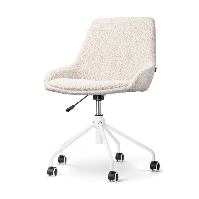 Nolon Nout-isa bureaustoel bouclé wit onderstel 2794711 large