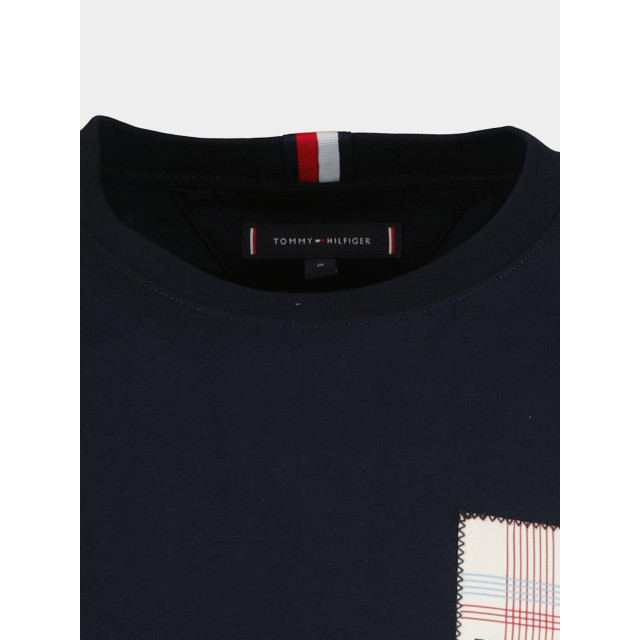 Tommy Hilfiger T-shirt korte mouw monotype woven label tee mw0mw35459/dw5 181386 large